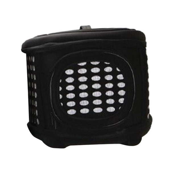 Mochila plegable para transportar mascotas, perros, gatos y conejos, bolsa de viaje cómoda de llevar Negro
