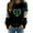 Black St Patricks Day shirts, variant on Nfurl St Patricks Day Shirts Women Plus Size Long Sleeve Crewneck Heart Shamrock Graphic Tee Funny Irish Shamrock St Patty's Day Tshirts White XXXXL