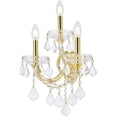 thumbnail image 4 of Elegant Theresa 3-Light 2800W3G/RC Royal Cut Crystal Wall Sconce, Gold, 4 of 13