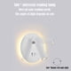 thumbnail image 3 of LED Wall Light, 9W, Bedside Reading Lamp with USB Charging Port, (6W 3000K Warm White) + (3W 6500K White) Round Shape, 3 of 5