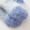 thumbnail image 4 of CUZIBR Girls Socks Winter Thickened Warm Fuzzy Socks First Walking Shoes Floor Ankle Socks 3D Lovely Cartoon Pattern Slipper Socks,Blue,18 -24 Months, 4 of 7