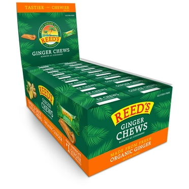 Reed's, Ginger Chews, Delicious All Natural Sweet and Spicy Chewy Ginger Candy (2 OZ, Pack of 20)