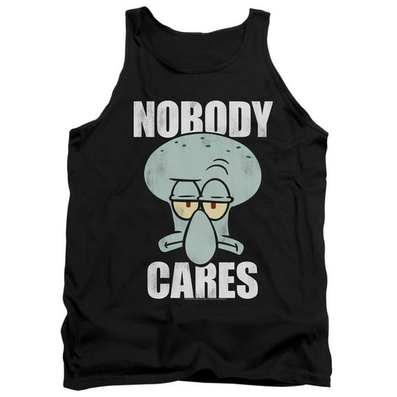 Spongebob Nobody Cares Meme Unisex Adult Tank Top