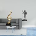 thumbnail image 2 of Figura de escritorio con forma de nota musical, escultura de caballero, estatua de resina, adorno artesanal único de colección, ideal para decorar el, 2 of 8