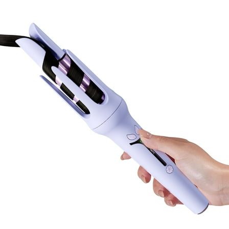 Auto Hair Curler,Rotating Curling Iron 1.25 inch, 4 Temps,Fast & Smooth Curls Lightweight & Purple