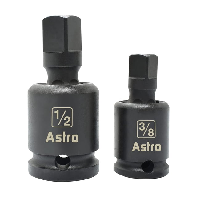 Astro Tools 78342 3/8"" & 1/2"" Pinless Universal Joint Impact Adapters