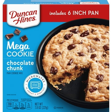2X - Duncan Hines Mega Cookie Chocolate Chunk Pan Cookie Mix, 7.8 Oz