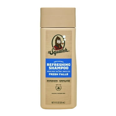 Dr. Squatch Fresh Falls Natural Hair Shampoo for Men, 11 fl oz