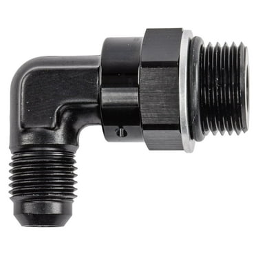JEGS 110703 AN Port Adapter Fitting 90 degree -8 AN Port (3/4 in.-16 Thread) to