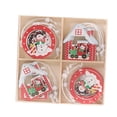 thumbnail image 1 of 12x árbol de navidad colgante decoración de navidad pequeño colgante regalo Color a Yuyangstore Colgante de árbol de Navidad, 1 of 8