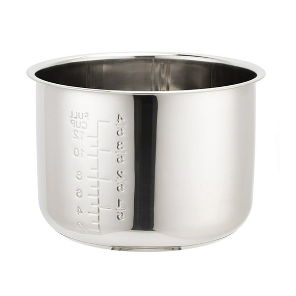 Binwennn 304 Stainless Steel Inner Pot Rice Cooker Pressure Cooker Double Bottom Inner Pot Non Stick Pot 6L Inner Pot Cooker Hood Filter Paper Cooking Utensils Set for Nonstick Cookware with Holder