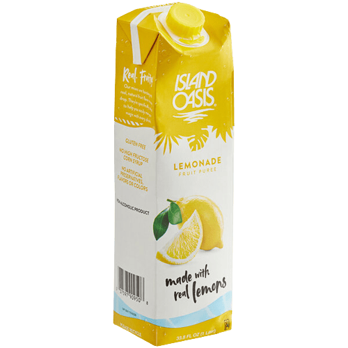 Island Oasis Lemonade Puree Beverage Mix | Real Lemon &amp; Cane Sugar
