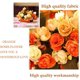 thumbnail image 4 of Ramos de flores de seda: paquete de 2 para fiestas, bodas y decoración del hogar: hermosos arreglos artificiales, idea de regalo perfecta, 4 of 7