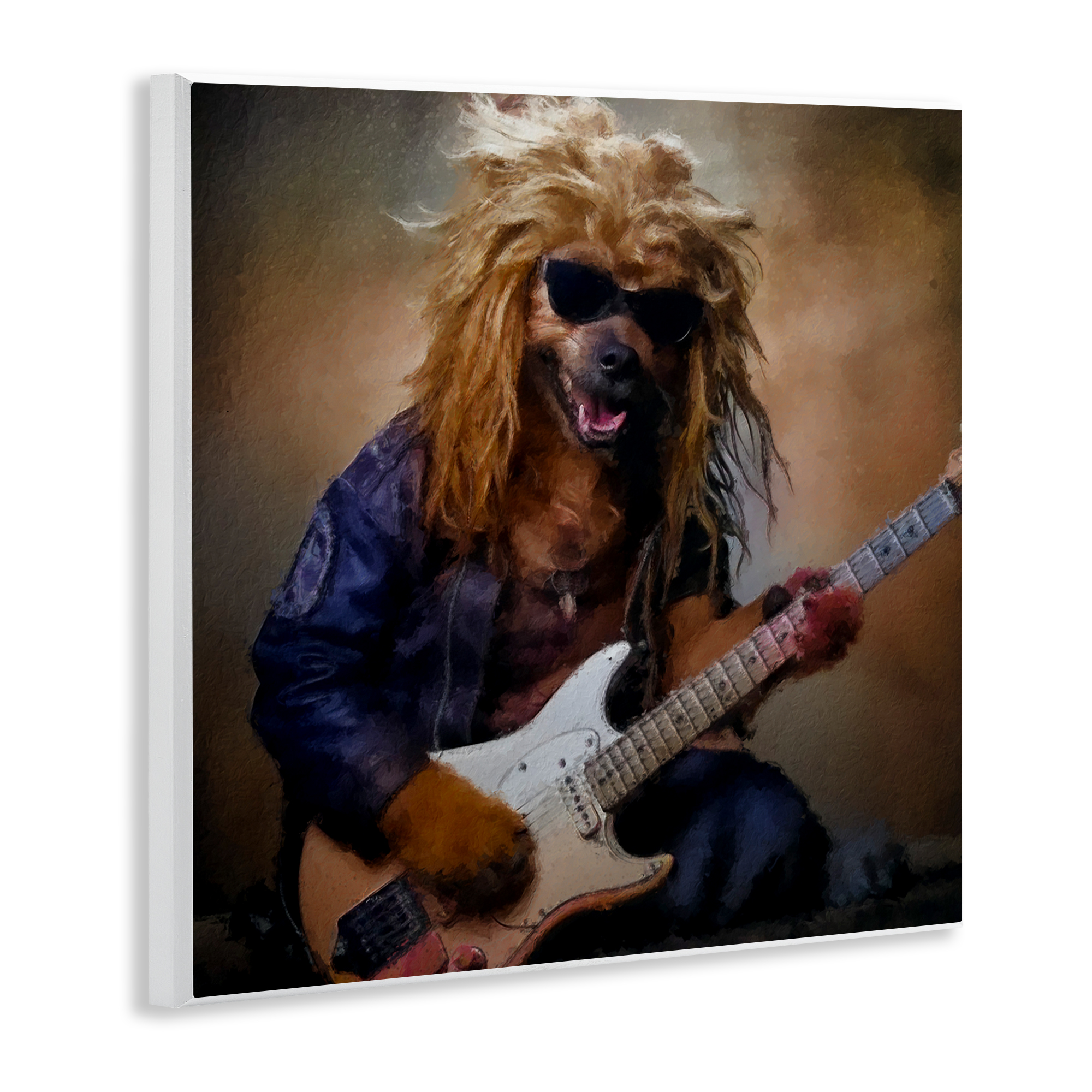 Musician Canine Clark Wall Plaque Art, design by Sean Parnell