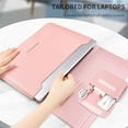 thumbnail image 2 of 13-13.5 Inch Laptop Protective Cover with Stand Function Soft PU Leather (pink Rose Gold),Pink Rose Gold,F80470, 2 of 6