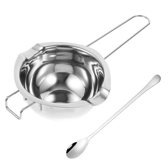 Shisuyan Stainless Steel Chocolate Boiler Pot Silver 1 Set 10.2X5.5X2.4In