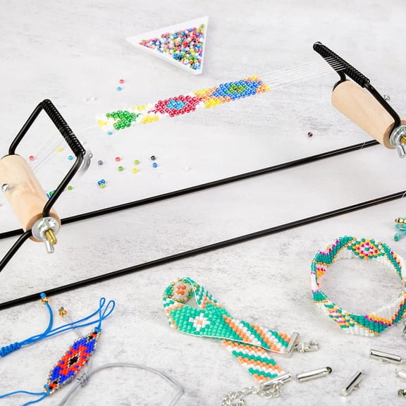 LOLIPPYY Bracelet Beading Tool Metal Frame for Easy and Efficient Weaving of Bracelets and Jewelry Accessories