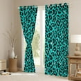thumbnail image 3 of Feelyou Cheetah Leopard Print Black Out Curtains, Blue Bling Art Curtains Pack of 2 (42x63 Each), Chic Polka Dot Abstract Bedroom Curtains, Living Room Curtains Decor, 3 of 6