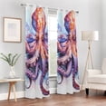 thumbnail image 6 of Octopus Beast Blackout Curtain Panels Drapes Privacy Assured with Light Filtering Curtains for Living room Bedroom Bathroom Window, 6 of 6