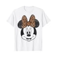 thumbnail image 1 of Onimn Minnie Mouse Leopard Bow Portrait T-Shirt, 1 of 2