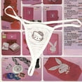 thumbnail image 3 of Hello Kitty-Tanga Sexy para mujer, bragas de algodón, ropa interior cómoda y hinchable, Gato KT, Anime, 3 of 4