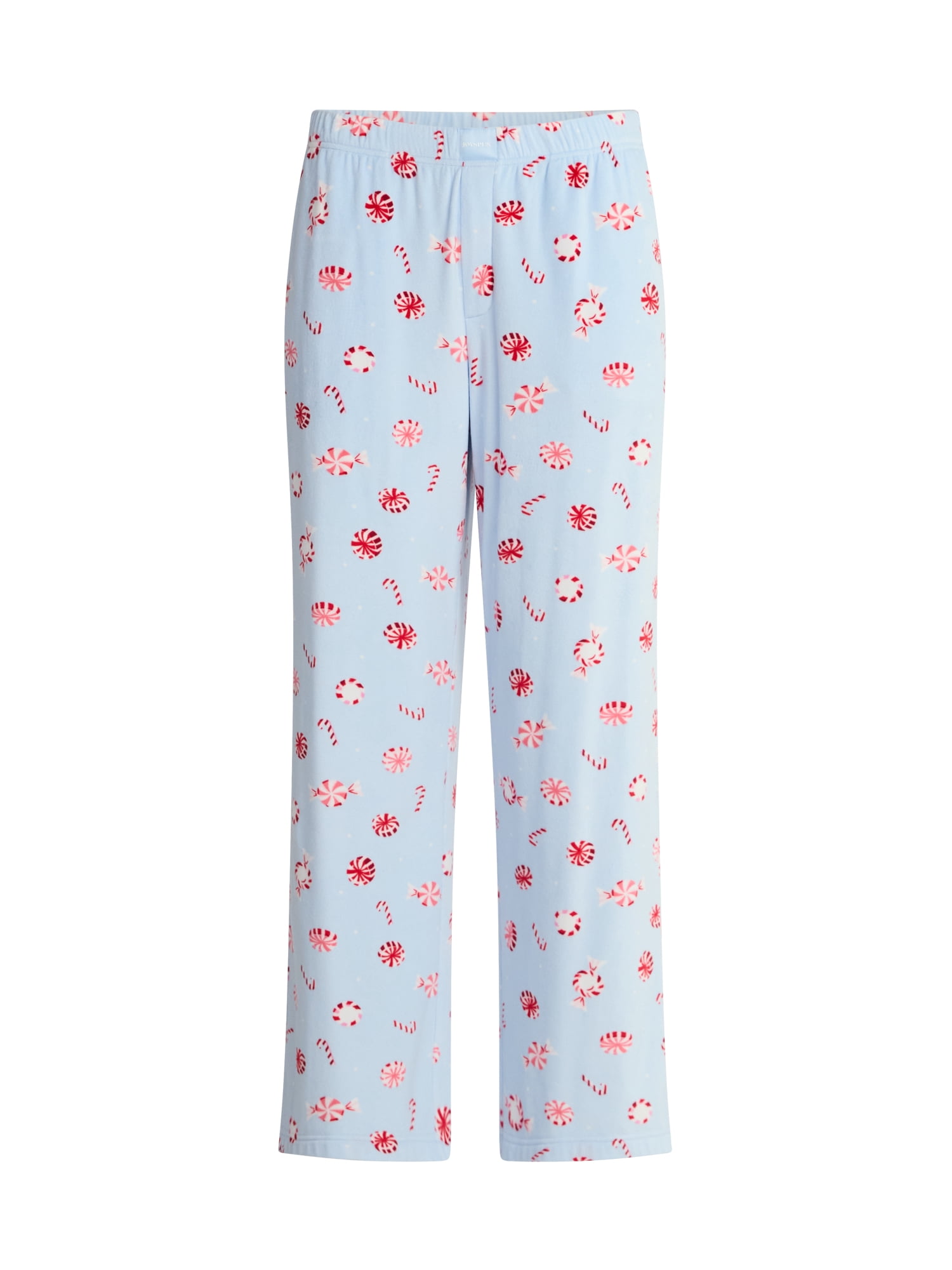 Joyspun Women's Velour Wide-Leg Sleep Pants, Size XS-3X