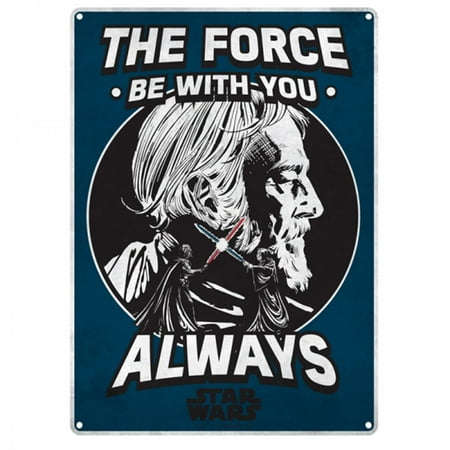 Star Wars The Force Will Be With You Small Tin Sign