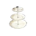 thumbnail image 4 of Bandeja para servir con forma de cesta de frutas, resistente y desmontable. L 3 niveles blanco, 4 of 9