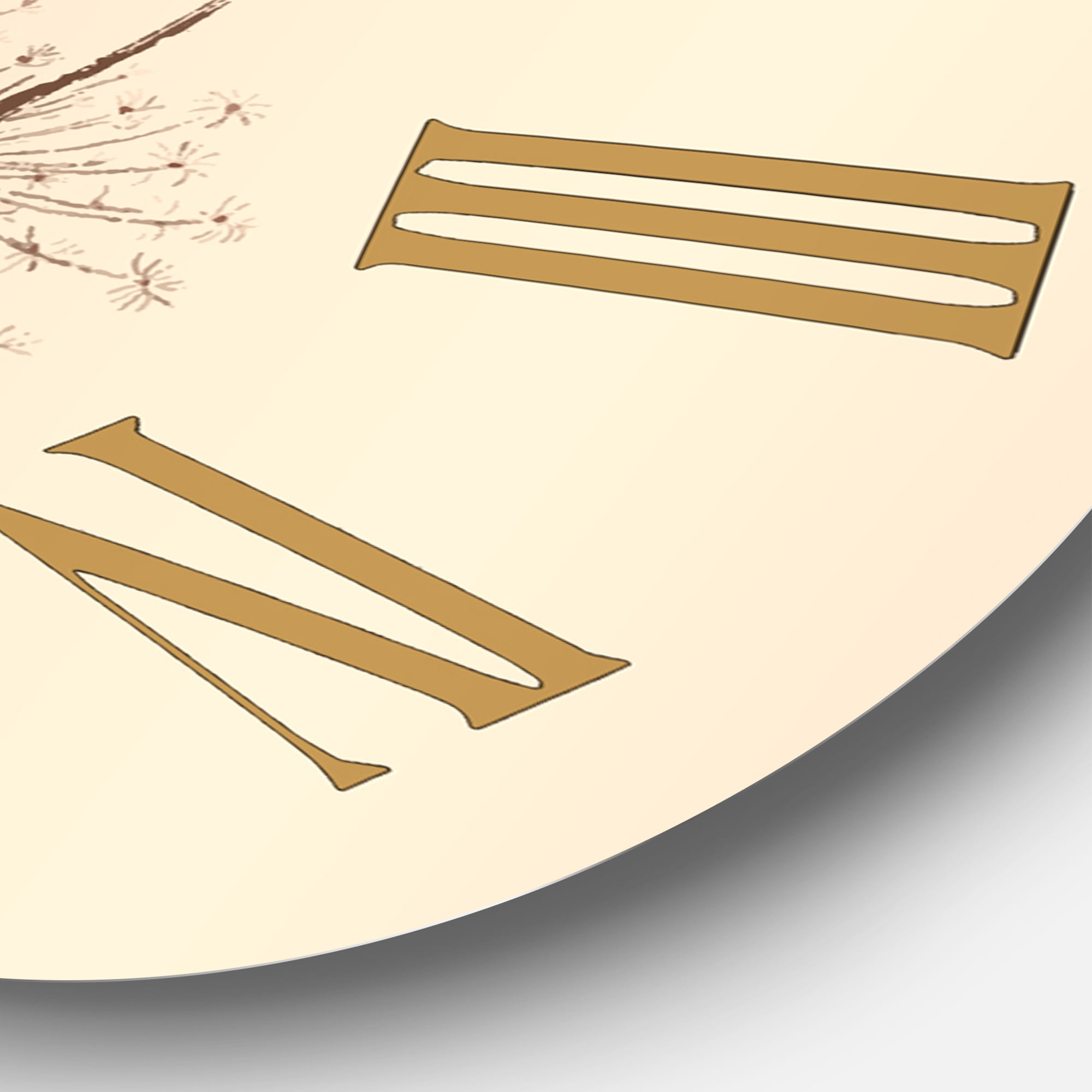 Designart 1 in Quartz Traditional Wall Clock