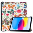 thumbnail image 1 of ELEHOLD Folding Rugged Case for iPad 10.9 inch 2022 10th Gen PU Leather Case Cute Stylish Pattern Kickstand Magnetic Auto Wake/Sleep Folio Slim Shockproof Case For iPad 10th Gen 10.9" 2022 ,E, 1 of 8