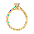 thumbnail image 2 of 1/4 Carat Prong Set Solitaire Diamond Engagement Ring Band in 14K Yellow Gold (Ring Size 10.75), 2 of 5