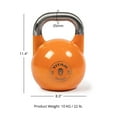 thumbnail image 6 of Titan Fitness 10 KG Competition Kettlebell, Color-Coded Light Orange, 35mm Handle, 6 of 6