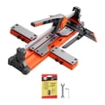 thumbnail image 1 of VEVOR 24-Inch Manual Tile Cutter, Spring-Loaded Base Cutting Tool with Adjustable Angle Fence, Tungsten Carbide Cutting Wheel, Precision Alignment Guide, for DIY Pros, Ceramic, Floor, Wall Tiles, 1 of 9