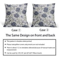 thumbnail image 5 of Blue White Daisy Floral Pillow Covers 18x18 Inch Set of 2,Spring Summer Flowers Decorative Throw Pillow Cases Vintage Cushion Covers Rustic Decoration Gift Farmhouse Sofa Couch Bed Decor, 5 of 6