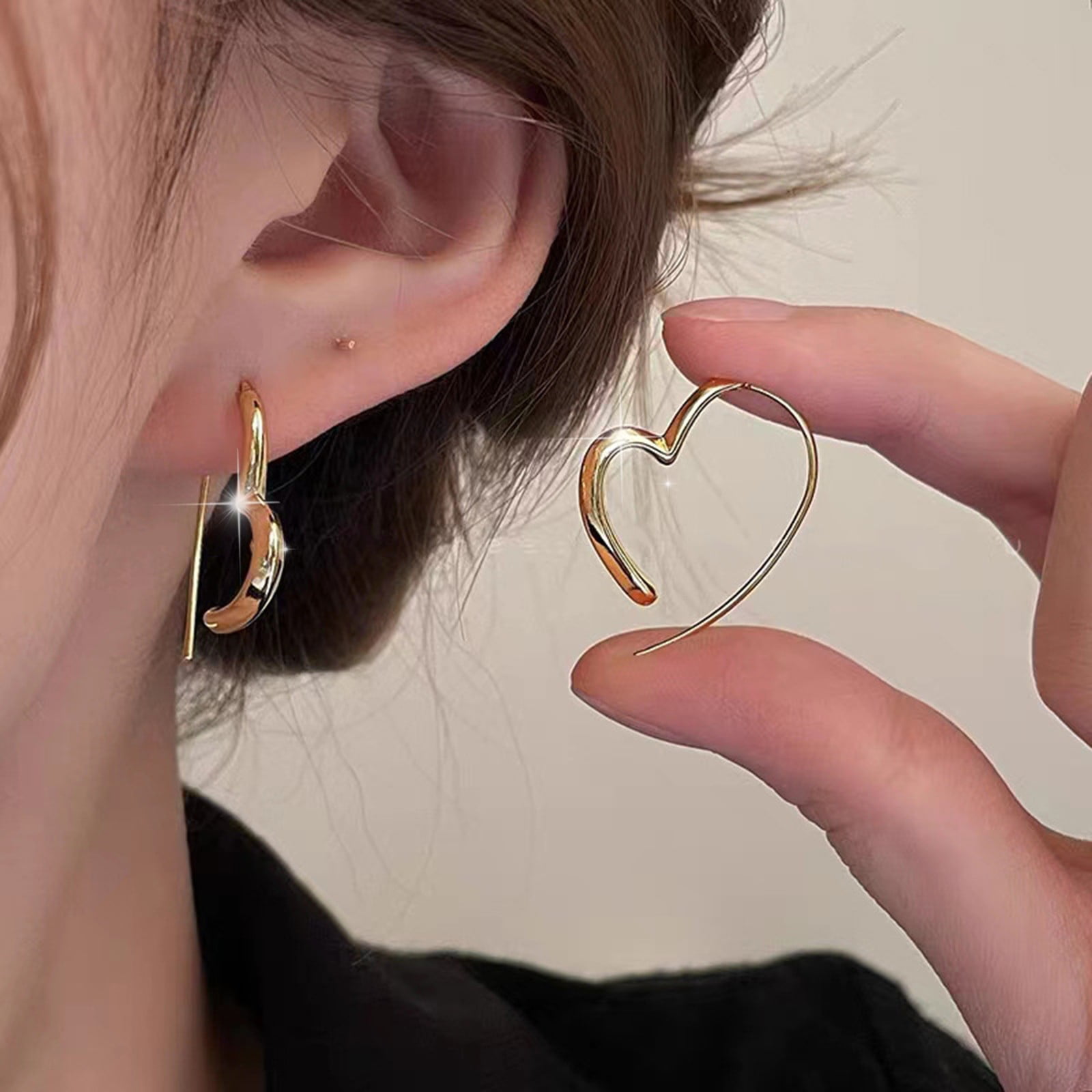 WILLBEST Aretes De Acero Inoxidable Para Mujer, Aretes De Aro De