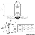 thumbnail image 2 of 5pc 12V DC 20A 4-Pin LED ON-(ON) SPDT Rocker Switch Kit - GREEN, 2 of 4