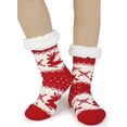 thumbnail image 3 of Slipper Socks for Women with Gripper - Winter Non Slip Thick Fuzzy Socks - Warm Cozy Christmas Gift 1/2Pairs, 3 of 6
