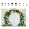 thumbnail image 2 of 7×5FT Wedding Backdrop Outdoors Flower Wedding Floral Arch Romantic Decor Photo Background for Baby Shower Birthday Party Decoration Wedding Ceremony Photography Backdrop, 2 of 6