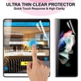 thumbnail image 7 of [2 Sets] Dteck Galaxy Z Fold4 5G Screen Protector,Front/Back Flexible Film Transparent Soft Hydrogel Screen Protector (Not Glass) Full Coverage Anti-Scratch for Samsung Galaxy Z Fold4, 7 of 7