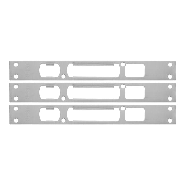 3 cerraduras de seguridad con cerrojo de seguridad para puerta de entrada, de acero inoxidable, para puertas exteriores ajustables y soporte de refuerzo