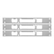 thumbnail image 1 of BRIGHTFUFU 3 cerraduras de seguridad con cerrojo de seguridad para puerta de entrada, de acero inoxidable, para puertas exteriores ajustables y soporte de refuerzo., 1 of 7