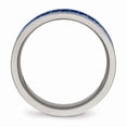thumbnail image 2 of Grey Titanium Ring Band Wedding Blue Carbon Fiber Comfort, 2 of 6