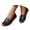 Black, variant on Womens Loafers Casual Leather Slip on Walking Flat Shoes Ladies Work Travel Comfortable Slide Shoe for 2026 Summer White 10