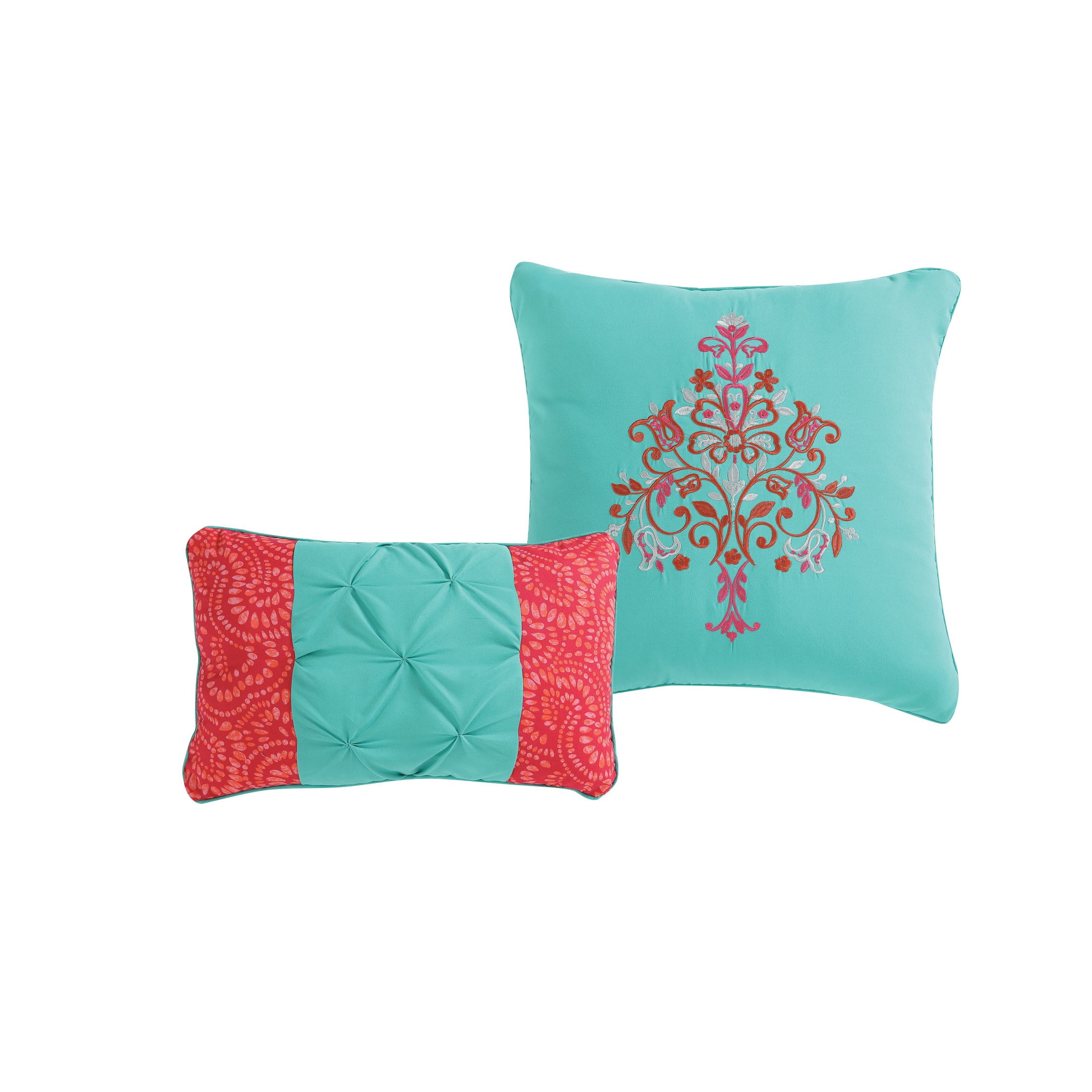 VCNY Home Casa Real 5-Piece Multicolor Damask Reversible Quilt Set, King, Adult, Unisex