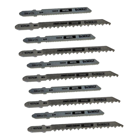 Dewalt 10 Piece Jig Saw Blade Set - N536023