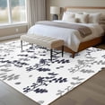 thumbnail image 4 of Area Rug for Living Room, Grey Black Botanical Non-Slip Indoor Large Carpet for Bedroom/Dining Room, Watercolor Spring Floral Summer Leaf Washable Low-Profile Rectangle Floor Runner Rugs - 5 x 8 Ft, 4 of 8