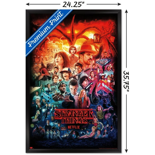 Netflix Stranger Things - Three Seasons One Sheet Wall Poster
