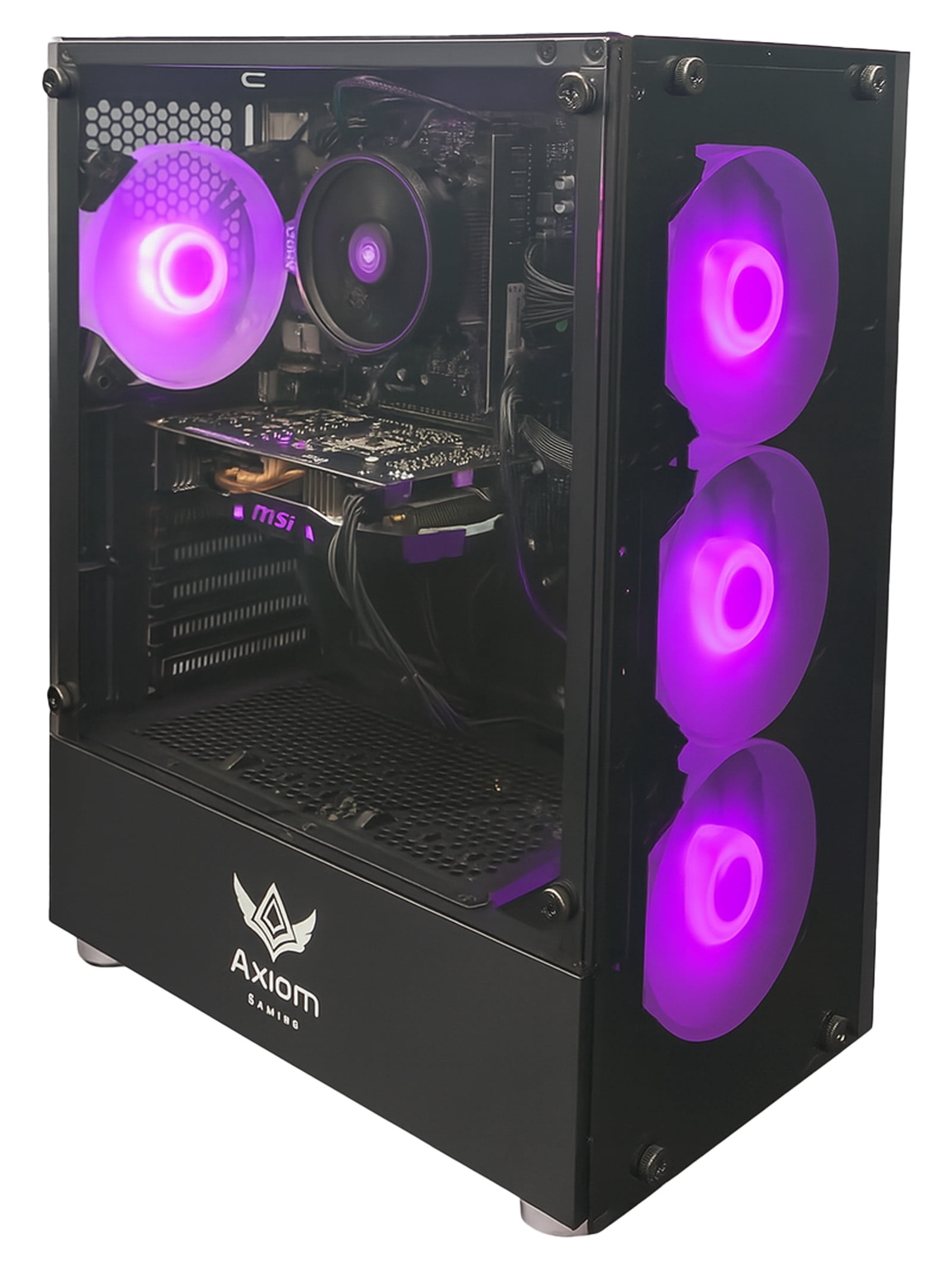 Axiom Gaming® Eclipse Gaming PC Desktop – AMD Ryzen 5, 16GB DDR4, 512GB SSD, GTX 1060 6GB, WiFi, Windows 11 Home