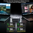 thumbnail image 4 of 500W USB C Charging Block, 8-Port Fast Charging Station, Dual PD 100W GaN III. Pro Multi-Device Charging Station, Laptop Charging Adapter Compatible with MacBook, DELL, iPad, iPhone, Samsung and more, 4 of 6