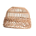 thumbnail image 3 of MERIGLARE Rustic Rattan Weave Retro Chandelier Light Cover for House Dining Table Home Yellow, 3 of 9